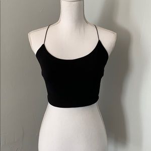 Strappy back crop top